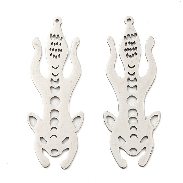 PandaHall 201 Stainless Steel Big Pendants, Laser Cut, Fox Charm, Stainless Steel Color, 52.5x19x1mm, Hole: 1.2mm and 3.5mm 201 Stainless...
PandaHall 201 Stainless Steel Big Pendants, Laser Cut, Fox Charm, Stainless Steel Color, 52.5x19x1mm, Hole: 1.2mm and 3.5mm 201 Stainless...