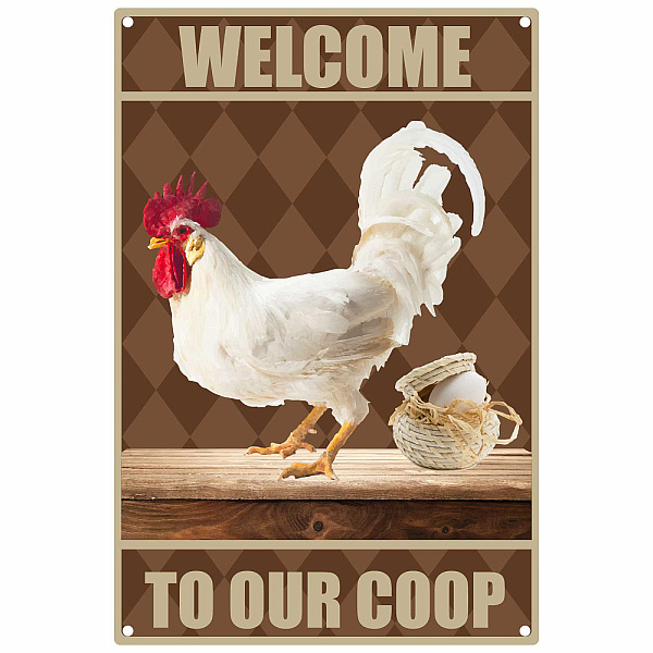 PandaHall Vintage Metal Iron Tin Sign Poster, Wall Decor for Bars, Restaurants, Cafes Pubs, Vertical Rectangle, Rooster Pattern...
PandaHall Vintage Metal Iron Tin Sign Poster, Wall Decor for Bars, Restaurants, Cafes Pubs, Vertical Rectangle, Rooster Pattern...