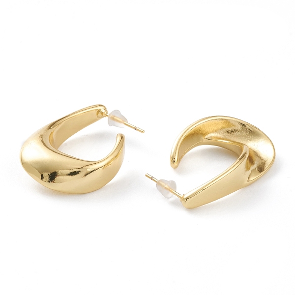 PandaHall Brass Half Hoop Earrings, with Steel Pin and Plastic Ear Nuts, Long-Lasting Plated, Twist, Real 18K Gold Plated, 30x20x7mm, Pin...
PandaHall Brass Half Hoop Earrings, with Steel Pin and Plastic Ear Nuts, Long-Lasting Plated, Twist, Real 18K Gold Plated, 30x20x7mm, Pin...