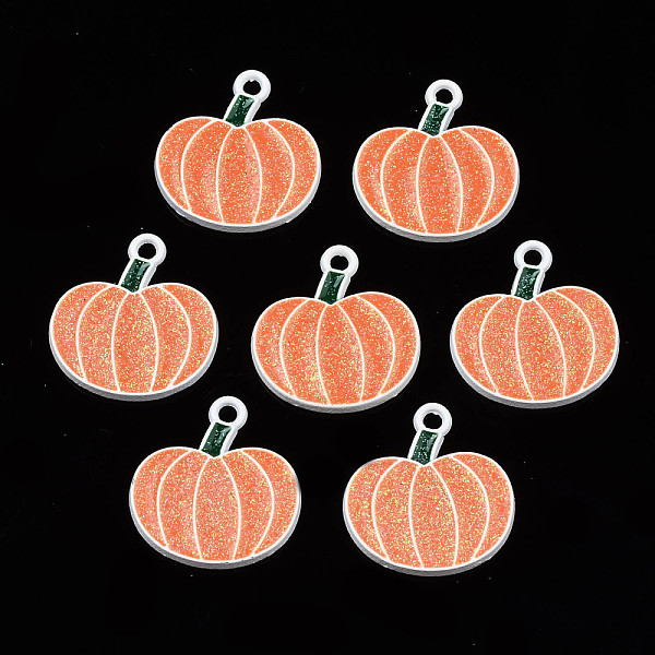 PandaHall Autumn Theme Spray Painted Alloy Enamel Pendants, with Glitter Powder, Cadmium Free & Nickel Free & Lead Free, Pumpkin..., White
PandaHall Autumn Theme Spray Painted Alloy Enamel Pendants, with Glitter Powder, Cadmium Free & Nickel Free & Lead Free, Pumpkin..., White