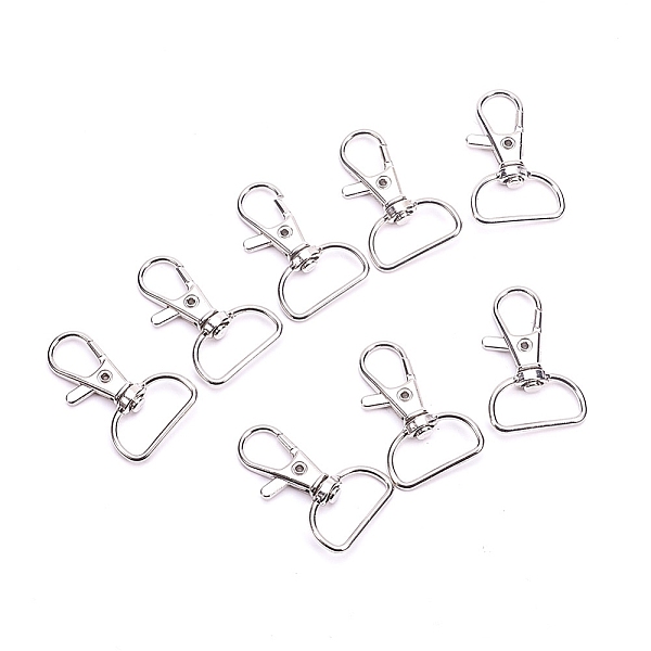 PandaHall Zinc Alloy Swivel Lobster Claw Clasps, Swivel Snap Hook, Platinum, 38x24mm, Hole: 8x20mm Alloy
PandaHall Zinc Alloy Swivel Lobster Claw Clasps, Swivel Snap Hook, Platinum, 38x24mm, Hole: 8x20mm Alloy