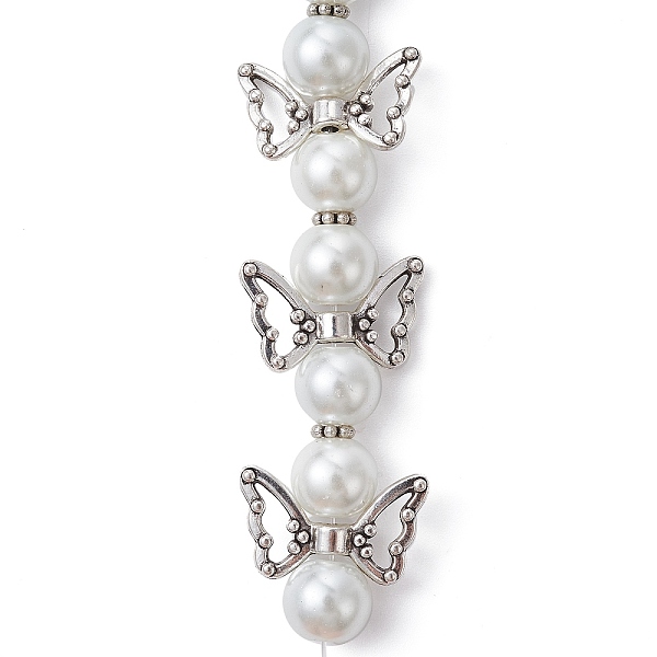 PandaHall Angel Fairy Shape Glass Pearl Beads Strands, with Tibetan Style Alloy Wing Beads and Nylon Wire, WhiteSmoke, 20x18x8mm, Hole..., White
PandaHall Angel Fairy Shape Glass Pearl Beads Strands, with Tibetan Style Alloy Wing Beads and Nylon Wire, WhiteSmoke, 20x18x8mm, Hole..., White