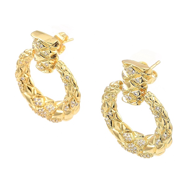 PandaHall Rack Plating Brass Micro Pave Clear Cubic Zirconia Dangle Stud Earrings, Double Horn, Real 16K Gold Plated, 30x25mm Cubic Zirconia...
PandaHall Rack Plating Brass Micro Pave Clear Cubic Zirconia Dangle Stud Earrings, Double Horn, Real 16K Gold Plated, 30x25mm Cubic Zirconia...