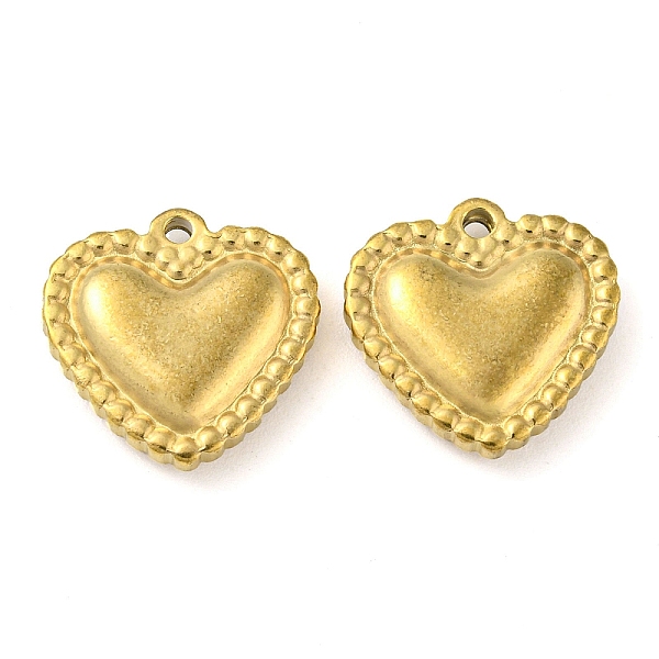 PandaHall Ion Plating(IP) 304 Stainless Steel Pendants, Heart Charm, Real 18K Gold Plated, 15x15x4mm, Hole: 1.4mm 304 Stainless Steel Heart
PandaHall Ion Plating(IP) 304 Stainless Steel Pendants, Heart Charm, Real 18K Gold Plated, 15x15x4mm, Hole: 1.4mm 304 Stainless Steel Heart