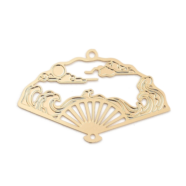 PandaHall Long-Lasting Plated Brass Links Connector Charms, Hollow Fan, Light Gold, 19x30x0.3mm, Hole: 1.2mm Brass Fan
PandaHall Long-Lasting Plated Brass Links Connector Charms, Hollow Fan, Light Gold, 19x30x0.3mm, Hole: 1.2mm Brass Fan