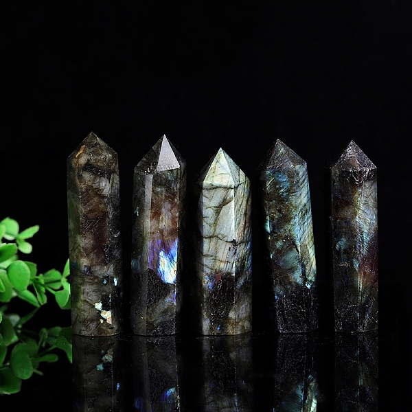 PandaHall Point Tower Natural Labradorite Healing Stone Wands, for Reiki Chakra Meditation Therapy Decos, Hexagonal Prisms, 70~80mm...
PandaHall Point Tower Natural Labradorite Healing Stone Wands, for Reiki Chakra Meditation Therapy Decos, Hexagonal Prisms, 70~80mm...