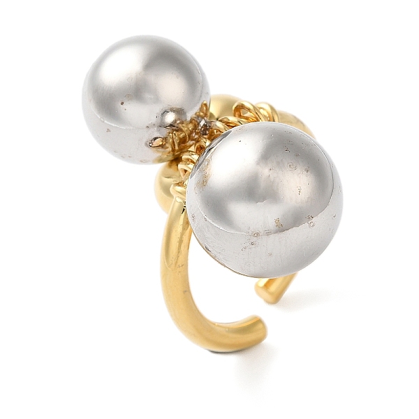 PandaHall Brass Round Ball Open Cuff Rings for Women, Platinum & Golden, 25mm, Adjustable Brass Round
PandaHall Brass Round Ball Open Cuff Rings for Women, Platinum & Golden, 25mm, Adjustable Brass Round