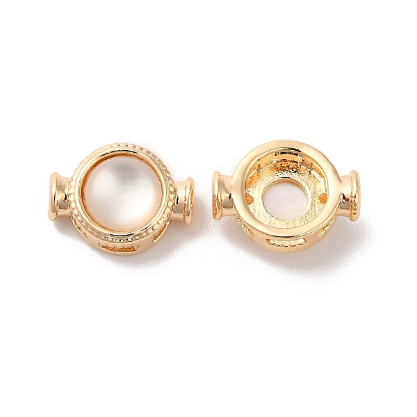 PandaHall Brass Beads, with Shell, Flat Round, Real 18K Gold Plated, 11x8x5mm, Hole: 1mm Brass Flat Round
PandaHall Brass Beads, with Shell, Flat Round, Real 18K Gold Plated, 11x8x5mm, Hole: 1mm Brass Flat Round