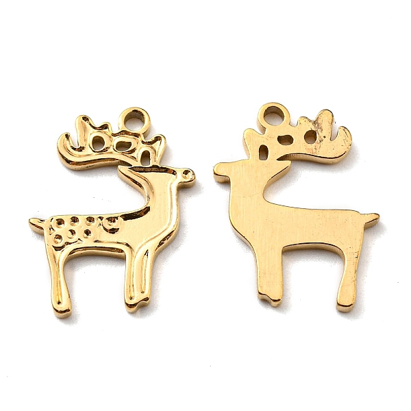 PandaHall Ion Plating(IP) 304 Stainless Steel Pendants, Manual Polishing, Christmas Reindeer/Stag Charms, Golden, 18x14x1mm, Hole: 1.5mm 304...
PandaHall Ion Plating(IP) 304 Stainless Steel Pendants, Manual Polishing, Christmas Reindeer/Stag Charms, Golden, 18x14x1mm, Hole: 1.5mm 304...