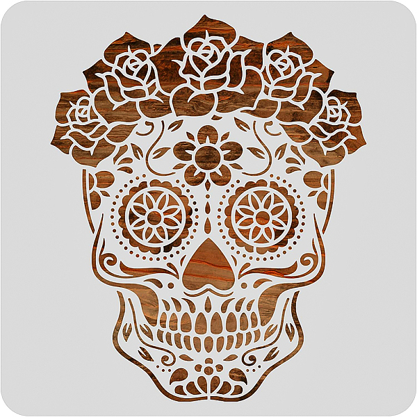PandaHall BENECREAT 30x30cm Mexico Sugar Skull Starry Painting Art Templates, Reusable Day of the Dead Stencil for DIY Projects, Painting..., White
PandaHall BENECREAT 30x30cm Mexico Sugar Skull Starry Painting Art Templates, Reusable Day of the Dead Stencil for DIY Projects, Painting..., White