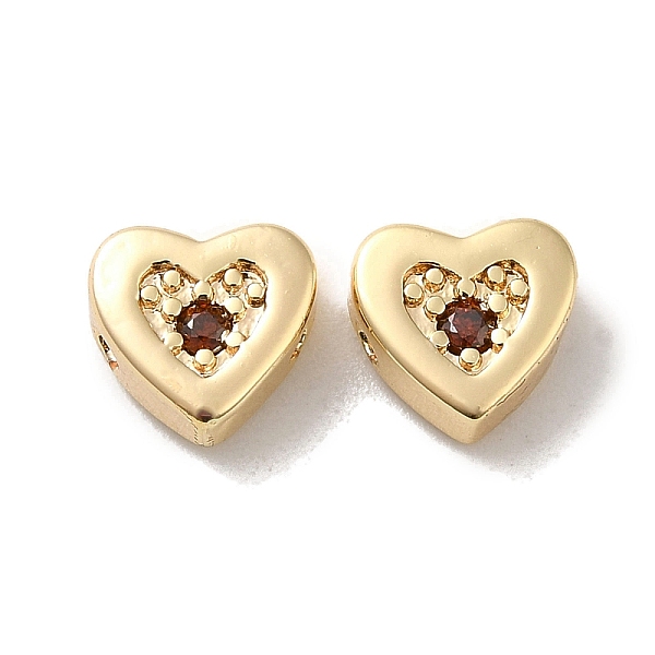 PandaHall Real 18K Gold Plated Brass Beads, with Glass, Heart, Coconut Brown, 7x7.5x3.5mm, Hole: 1mm Brass+Glass Heart
PandaHall Real 18K Gold Plated Brass Beads, with Glass, Heart, Coconut Brown, 7x7.5x3.5mm, Hole: 1mm Brass+Glass Heart