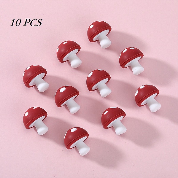 PandaHall 10Pcs Mushroom Silicone Focal Beads, Chewing Beads For Teethers, DIY Nursing Necklaces Making, Red, 18mm, Hole: 2mm Silicone...
PandaHall 10Pcs Mushroom Silicone Focal Beads, Chewing Beads For Teethers, DIY Nursing Necklaces Making, Red, 18mm, Hole: 2mm Silicone...