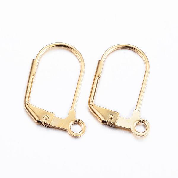 PandaHall 304 Stainless Steel Earrings, Leverback Earring Findings, with Loop, Golden, 18x12x1.5mm, Hole: 2mm, Pin: 0.8mm 304 Stainless...
PandaHall 304 Stainless Steel Earrings, Leverback Earring Findings, with Loop, Golden, 18x12x1.5mm, Hole: 2mm, Pin: 0.8mm 304 Stainless...