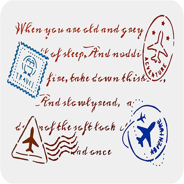 PandaHall FINGERINSPIRE Postcard Stencil 29.7x21cm Reusable French Postcard Drawing Stencil Large Size DIY Airplane Travel Postcard Template...
PandaHall FINGERINSPIRE Postcard Stencil 29.7x21cm Reusable French Postcard Drawing Stencil Large Size DIY Airplane Travel Postcard Template...