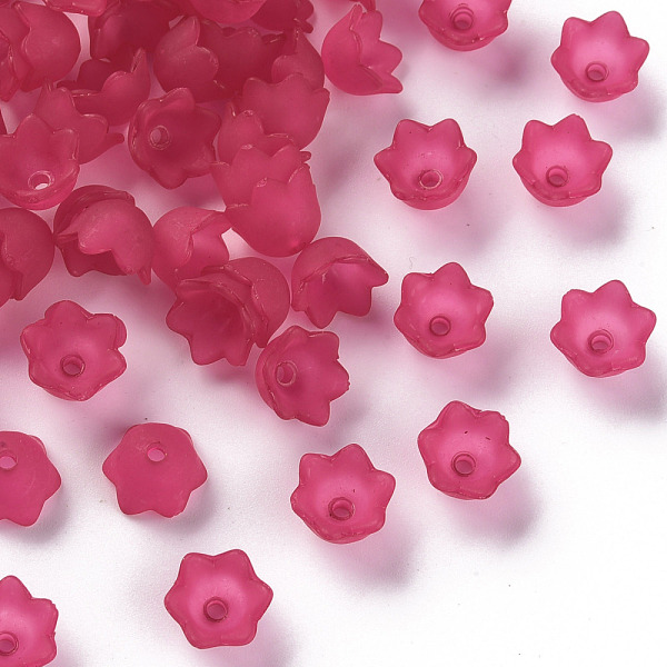 PandaHall Transparent Acrylic Beads Caps, Tulip Flower, Lily of the Valley, Frosted, Deep Pink, 10x6mm, Hole: 1.5mm, about 2100pcs/500g...
PandaHall Transparent Acrylic Beads Caps, Tulip Flower, Lily of the Valley, Frosted, Deep Pink, 10x6mm, Hole: 1.5mm, about 2100pcs/500g...