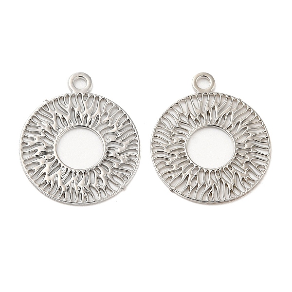 PandaHall Long-Lasting Plated Brass Filigree Charms, Flat Round Charm, Platinum, 14x12x0.3mm, Hole: 1mm Brass Flat Round
PandaHall Long-Lasting Plated Brass Filigree Charms, Flat Round Charm, Platinum, 14x12x0.3mm, Hole: 1mm Brass Flat Round