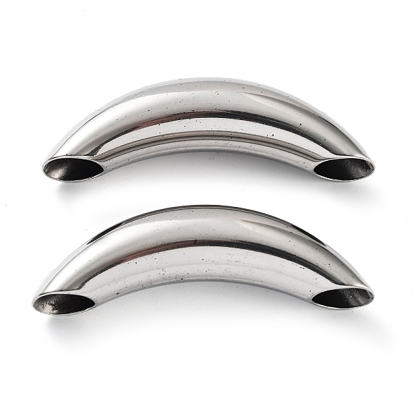 PandaHall 201 Stainless Steel Tube Beads, Curved Tube, Stainless Steel Color, 15.5x54.5x12.5mm, Hole: 7.5x9mm 201 Stainless Steel Tube
PandaHall 201 Stainless Steel Tube Beads, Curved Tube, Stainless Steel Color, 15.5x54.5x12.5mm, Hole: 7.5x9mm 201 Stainless Steel Tube