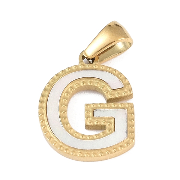 PandaHall Natural White Shell Alphabet Pendants, Ion Plating(IP) Real 18K Gold Plated 304 Stainless Steel Charms, Letter G, 17x13.5x1.5mm...
PandaHall Natural White Shell Alphabet Pendants, Ion Plating(IP) Real 18K Gold Plated 304 Stainless Steel Charms, Letter G, 17x13.5x1.5mm...