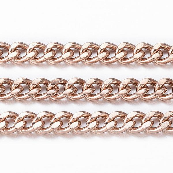 PandaHall Ion Plating(IP) 304 Stainless Steel Curb Chains, Twisted Chains, Unwelded, with Spool, Faceted, Rose Gold, 3x2x0.6mm, about 32.8...
PandaHall Ion Plating(IP) 304 Stainless Steel Curb Chains, Twisted Chains, Unwelded, with Spool, Faceted, Rose Gold, 3x2x0.6mm, about 32.8...