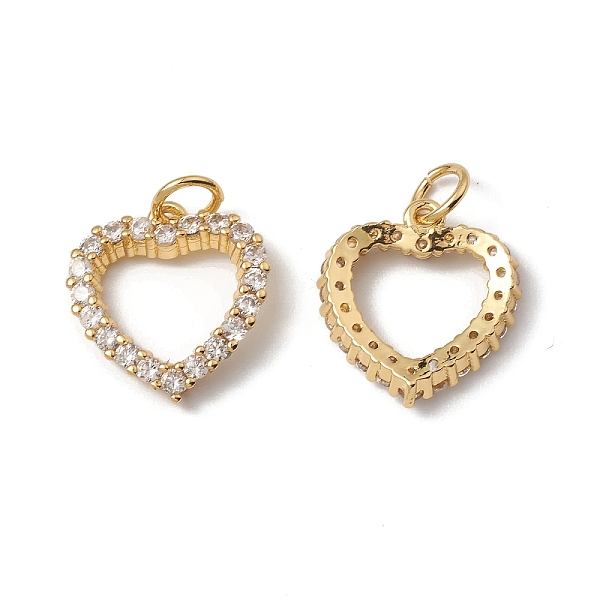 PandaHall Rack Plating Brass Charms, with Cubic Zirconia & Jump Ring, Hollow Heart Charm, Cadmium Free & Lead Free, Long-Lasting Plated..., Clear
PandaHall Rack Plating Brass Charms, with Cubic Zirconia & Jump Ring, Hollow Heart Charm, Cadmium Free & Lead Free, Long-Lasting Plated..., Clear