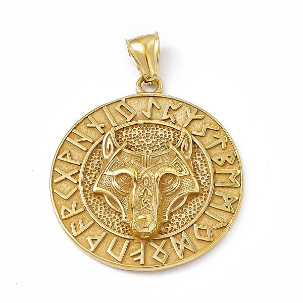 PandaHall Ion Plating(IP) 304 Stainless Steel Manual Polishing Pendants, Flat Round with Wolf Charm, Antique Golden, 42.5x37.5x6.5mm, Hole...
PandaHall Ion Plating(IP) 304 Stainless Steel Manual Polishing Pendants, Flat Round with Wolf Charm, Antique Golden, 42.5x37.5x6.5mm, Hole...