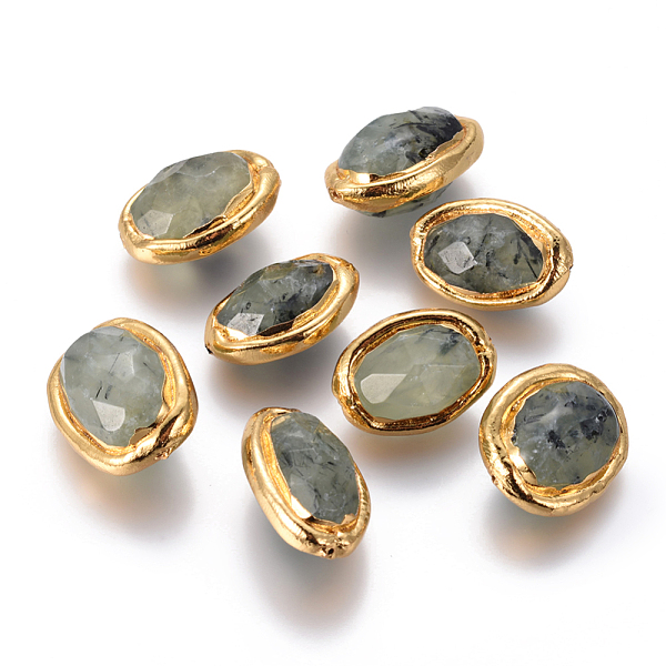 PandaHall Natural Prehnite Beads, with Golden Plated Brass Findings, Faceted, Oval, 17~26x15~20x12~16mm, Hole: 0.8mm Prehnite Oval
PandaHall Natural Prehnite Beads, with Golden Plated Brass Findings, Faceted, Oval, 17~26x15~20x12~16mm, Hole: 0.8mm Prehnite Oval
