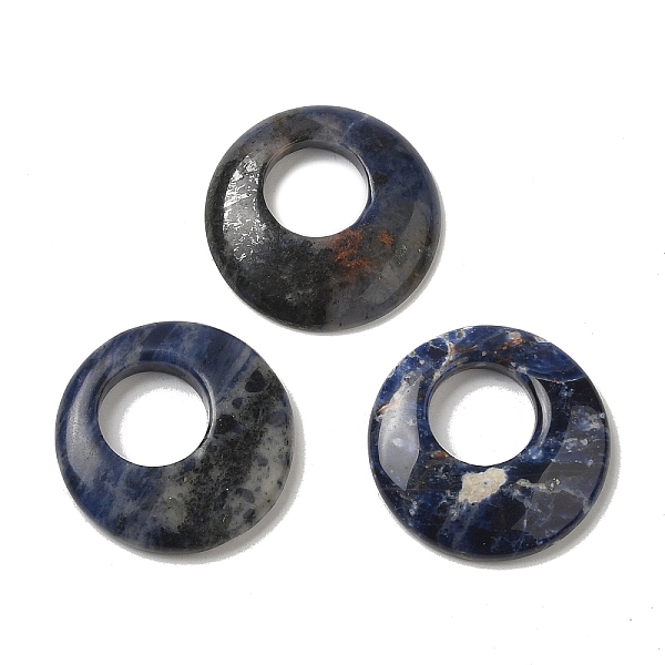 PandaHall Natural Sodalite Pendants, Donut/Pi Disc Charms, 27.5~28x4.5~5.5mm Sodalite Donut
PandaHall Natural Sodalite Pendants, Donut/Pi Disc Charms, 27.5~28x4.5~5.5mm Sodalite Donut