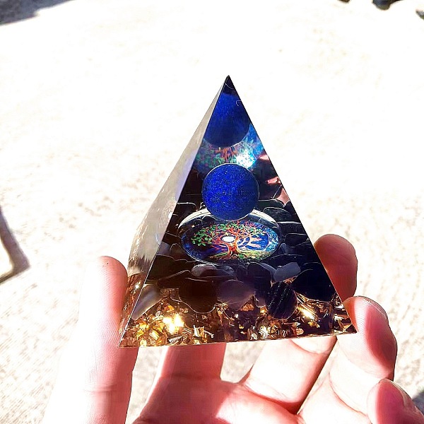 PandaHall Orgonite Pyramid Resin Display Decorations, with Natural Amethyst Chips Tree of Life Inside, for Home Office Desk, Colorful...
PandaHall Orgonite Pyramid Resin Display Decorations, with Natural Amethyst Chips Tree of Life Inside, for Home Office Desk, Colorful...
