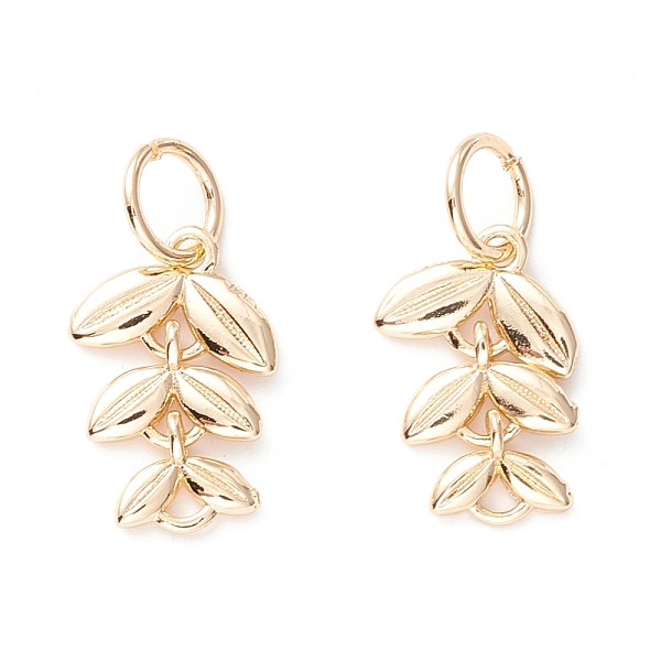 PandaHall Brass Pendants, with Jump Ring, Long-Lasting Plated, Rack Plating, Cadmium Free & Lead Free, Leaf, Real 14K Gold Plated...
PandaHall Brass Pendants, with Jump Ring, Long-Lasting Plated, Rack Plating, Cadmium Free & Lead Free, Leaf, Real 14K Gold Plated...