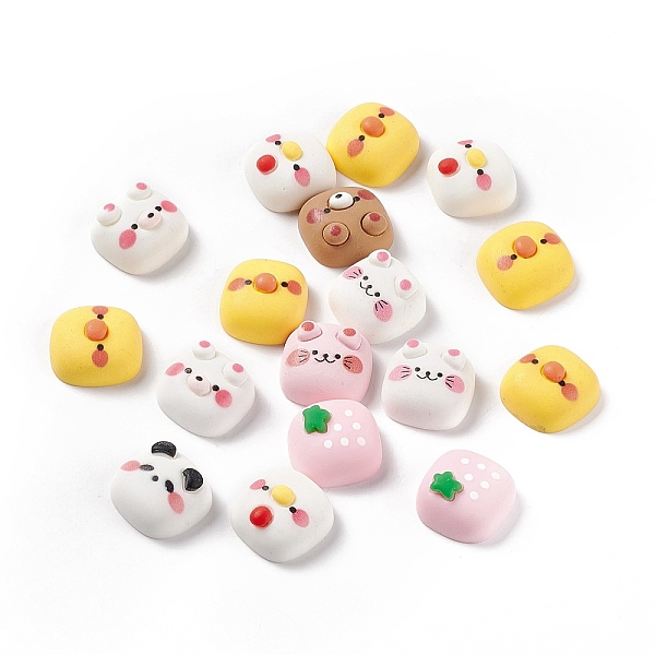 PandaHall Opaque Resin Cabochons, Square with Cat & Chick & Hen & Bear, Mixes Shapes, Mixed Color, 17x17.5x8.5mm Resin Square Multicolor
PandaHall Opaque Resin Cabochons, Square with Cat & Chick & Hen & Bear, Mixes Shapes, Mixed Color, 17x17.5x8.5mm Resin Square Multicolor
