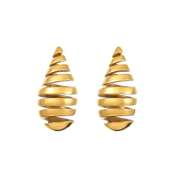PandaHall Titanium Steel Stud Earrings, Teardrop, Golden, 34x16.6mm Titanium Steel
PandaHall Titanium Steel Stud Earrings, Teardrop, Golden, 34x16.6mm Titanium Steel