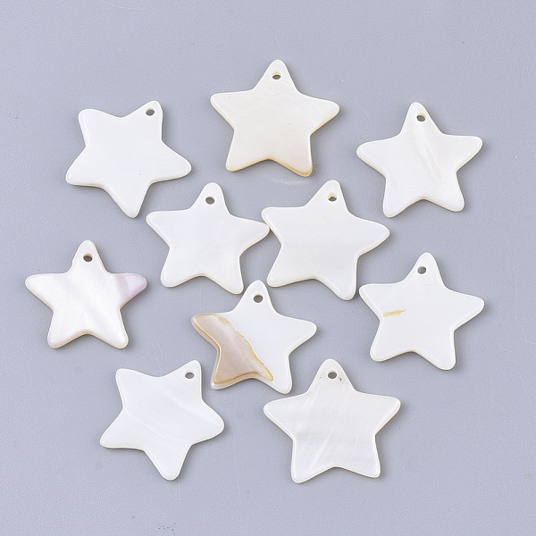 PandaHall Freshwater Shell Pendants, Star, Seashell Color, 15~16x15~17x1.5~2mm, Hole: 1.2mm Freshwater Shell Star
PandaHall Freshwater Shell Pendants, Star, Seashell Color, 15~16x15~17x1.5~2mm, Hole: 1.2mm Freshwater Shell Star