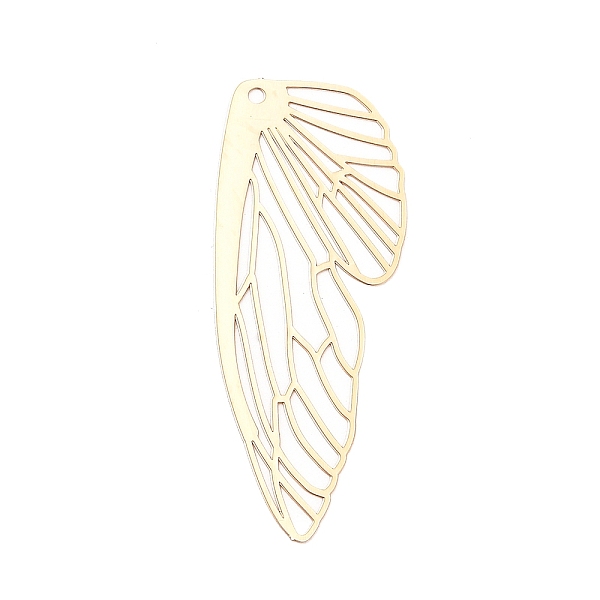 PandaHall Rack Plating Brass Big Pendants, Hollow, Wings Charm, Light Gold, 51x20x0.3mm, Hole: 1.6mm Brass Wing
PandaHall Rack Plating Brass Big Pendants, Hollow, Wings Charm, Light Gold, 51x20x0.3mm, Hole: 1.6mm Brass Wing