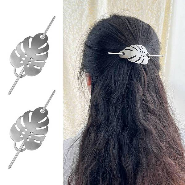 PandaHall Alloy Hair Sticks, Hollow Hair Ponytail Holder, for DIY Hair Stick Accessories, Monstera Leaf, Platinum, 126x2.5mm Alloy
PandaHall Alloy Hair Sticks, Hollow Hair Ponytail Holder, for DIY Hair Stick Accessories, Monstera Leaf, Platinum, 126x2.5mm Alloy