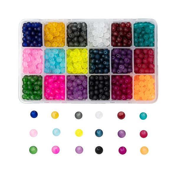 PandaHall 18 Colors Transparent Glass Beads, for Beading Jewelry Making, Frosted, Round, Mixed Color, 6mm, Hole: 1.3~1.6mm, about..., Multicolor
PandaHall 18 Colors Transparent Glass Beads, for Beading Jewelry Making, Frosted, Round, Mixed Color, 6mm, Hole: 1.3~1.6mm, about..., Multicolor