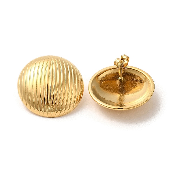 PandaHall Ion Plating(IP) 304 Stainless Steel Stud Earrings, Textured Flat Round, Golden, 25mm 304 Stainless Steel Flat Round
PandaHall Ion Plating(IP) 304 Stainless Steel Stud Earrings, Textured Flat Round, Golden, 25mm 304 Stainless Steel Flat Round