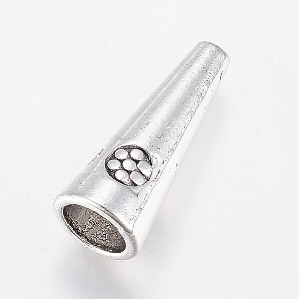 PandaHall Tibetan Style Alloy Bead Cones, Cone, Lead Free & Cadmium Free, Antique Silver, 21x8.5mm, Hole: 1.5mm and 6mm Alloy
PandaHall Tibetan Style Alloy Bead Cones, Cone, Lead Free & Cadmium Free, Antique Silver, 21x8.5mm, Hole: 1.5mm and 6mm Alloy