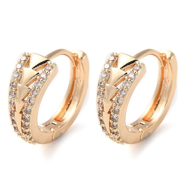PandaHall Rack Plating Brass Micro Pave Clear Cubic Zirconia Hoop Earrings for Women, Ring with Arrow, Light Gold, 15x6.5mm Brass Arrow...
PandaHall Rack Plating Brass Micro Pave Clear Cubic Zirconia Hoop Earrings for Women, Ring with Arrow, Light Gold, 15x6.5mm Brass Arrow...