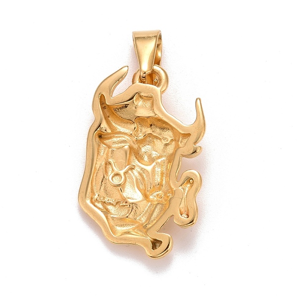 PandaHall Ion Plating(IP) 304 Stainless Steel Pendants, Textured, Constellation/Zodiac Sign, Taurus, 32.5x20x4.2mm, Hole: 10x4.5mm 304...
PandaHall Ion Plating(IP) 304 Stainless Steel Pendants, Textured, Constellation/Zodiac Sign, Taurus, 32.5x20x4.2mm, Hole: 10x4.5mm 304...