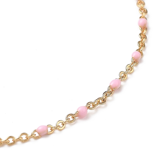 PandaHall Brass Cable Chain Bracelets, with Enamel and 304 Stainless Steel Lobster Claw Clasps, Real 18K Gold Plated, Pink, 7-1/4 inch...
PandaHall Brass Cable Chain Bracelets, with Enamel and 304 Stainless Steel Lobster Claw Clasps, Real 18K Gold Plated, Pink, 7-1/4 inch...