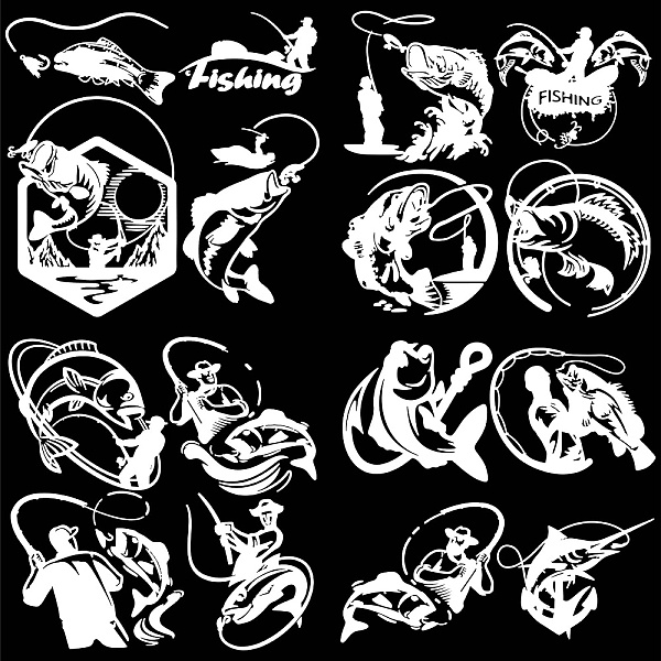 PandaHall 4Pcs 4 Styles PET Waterproof Self-adhesive Car Stickers, Reflective Decals for Car, Motorcycle Decoration, Fish, 200x200mm...
PandaHall 4Pcs 4 Styles PET Waterproof Self-adhesive Car Stickers, Reflective Decals for Car, Motorcycle Decoration, Fish, 200x200mm...