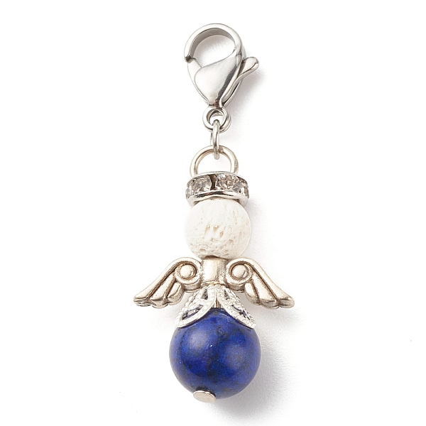 PandaHall Natural Lapis Lazuli & Lava Rock Bead Pendants, with Tibetan Style Alloy Beads, Wing, 39.5mm Lapis Lazuli Wing
PandaHall Natural Lapis Lazuli & Lava Rock Bead Pendants, with Tibetan Style Alloy Beads, Wing, 39.5mm Lapis Lazuli Wing