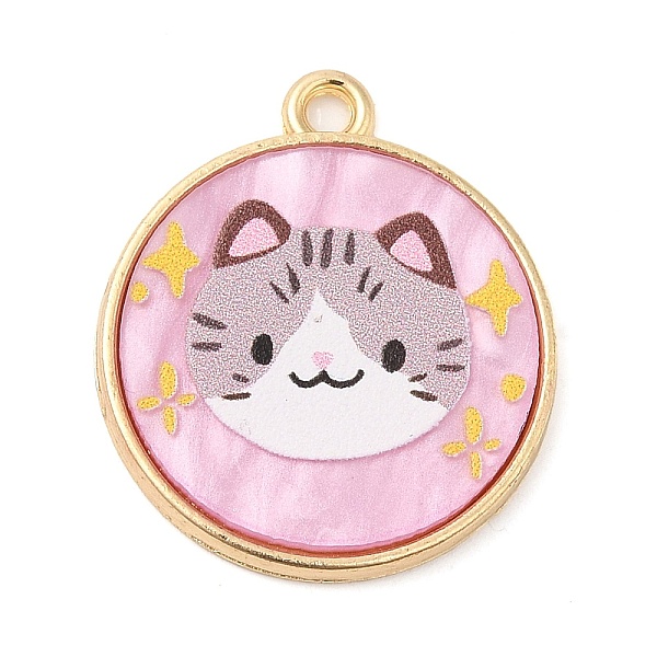 PandaHall Alloy Pendants, with Acrylic, Cadmium Free & Nickel Free & Lead Free, Flat Round, Cat Shape, 23x20x2mm, Hole: 1.8mm Alloy+Acrylic...
PandaHall Alloy Pendants, with Acrylic, Cadmium Free & Nickel Free & Lead Free, Flat Round, Cat Shape, 23x20x2mm, Hole: 1.8mm Alloy+Acrylic...