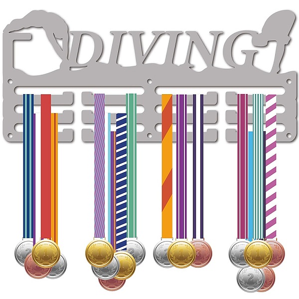 PandaHall Iron Medal Holder, Medal Display Hanger Rack, Medal Holder Frame, with Standoff Pins, Diving, Sports, 130x290mm, Hole: 5mm Iron...
PandaHall Iron Medal Holder, Medal Display Hanger Rack, Medal Holder Frame, with Standoff Pins, Diving, Sports, 130x290mm, Hole: 5mm Iron...