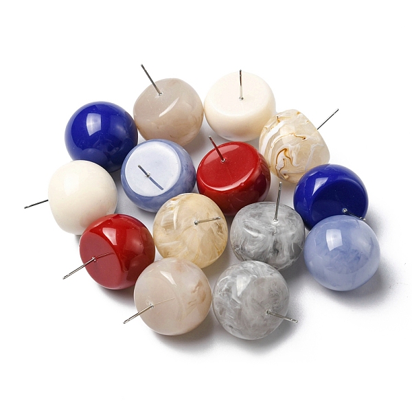 PandaHall Resin Half Round Stud Earrings with 304 Stainless Steel Pins, Mixed Color, 28x21mm Resin Half Round Multicolor
PandaHall Resin Half Round Stud Earrings with 304 Stainless Steel Pins, Mixed Color, 28x21mm Resin Half Round Multicolor