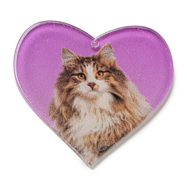 PandaHall Acrylic Pendants, Heart, Cat Shape, 37x40x2.5mm, Hole: 1.5mm Acrylic Cat Shape
PandaHall Acrylic Pendants, Heart, Cat Shape, 37x40x2.5mm, Hole: 1.5mm Acrylic Cat Shape