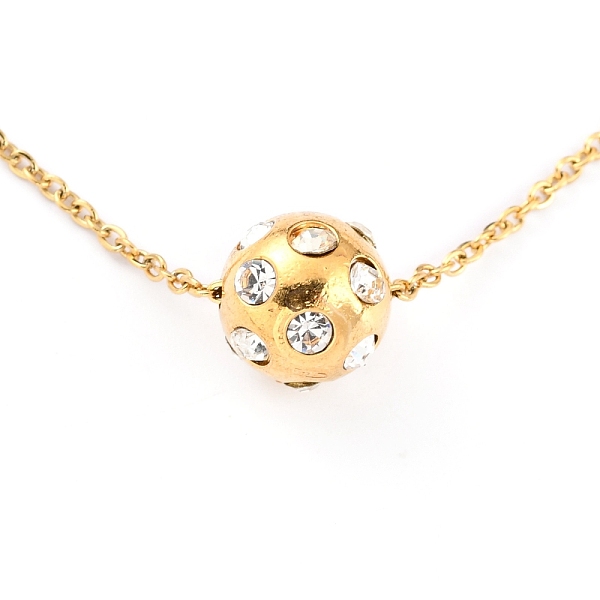 PandaHall 304 Stainless Steel Pendant Necklaces, with Crystal Rhinestone, Round, Golden, 17.63 inch(44.8cm) 304 Stainless Steel Clear
PandaHall 304 Stainless Steel Pendant Necklaces, with Crystal Rhinestone, Round, Golden, 17.63 inch(44.8cm) 304 Stainless Steel Clear