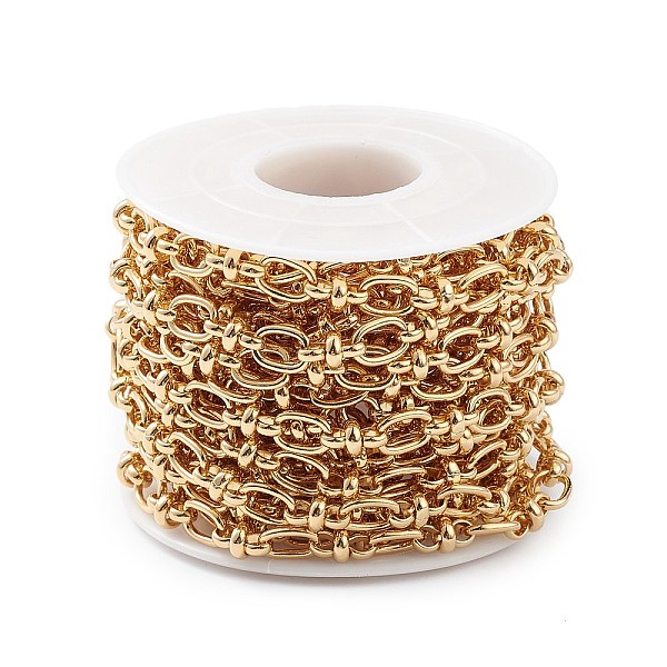 PandaHall Rack Plating Brass Oval & Knot Link Chains, Lead Free & Cadmium Free, Unwelded, with Spool, Real 18K Gold Plated, 8x6x1mm...
PandaHall Rack Plating Brass Oval & Knot Link Chains, Lead Free & Cadmium Free, Unwelded, with Spool, Real 18K Gold Plated, 8x6x1mm...