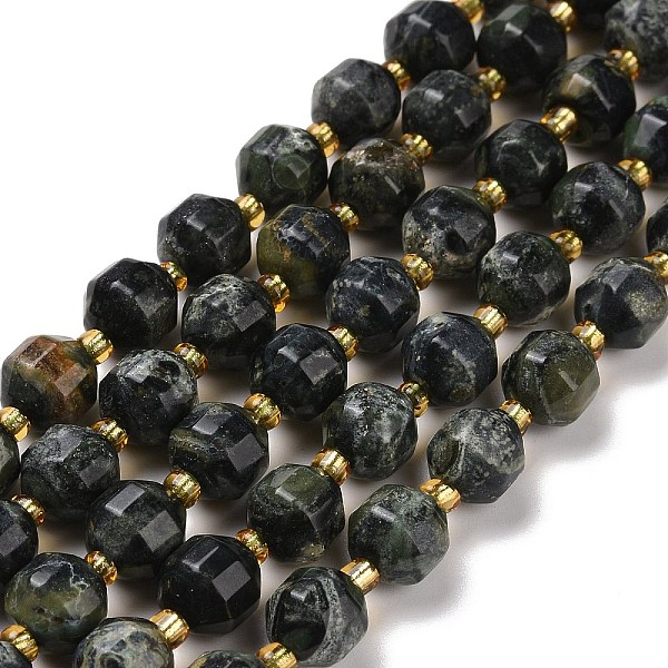 PandaHall Natural Kambaba Jasper Beads Strands, with Seed Beads, Faceted Bicone Barrel Drum, 8x7.5mm, Hole: 1mm, about 37~38pcs/strand...
PandaHall Natural Kambaba Jasper Beads Strands, with Seed Beads, Faceted Bicone Barrel Drum, 8x7.5mm, Hole: 1mm, about 37~38pcs/strand...