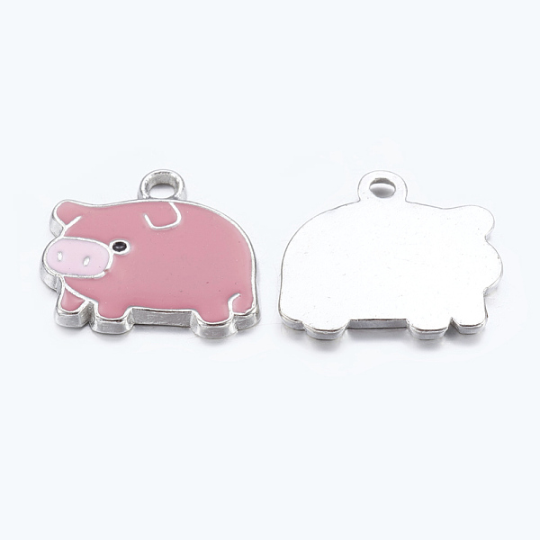 PandaHall Zinc Alloy Enamel Pendants, Lead Free and Cadmium Free, Cartoon Piggy Charms, Platinum Color, Pale Violet Red, 19.4x18.4mm, Hole..., Pink
PandaHall Zinc Alloy Enamel Pendants, Lead Free and Cadmium Free, Cartoon Piggy Charms, Platinum Color, Pale Violet Red, 19.4x18.4mm, Hole..., Pink